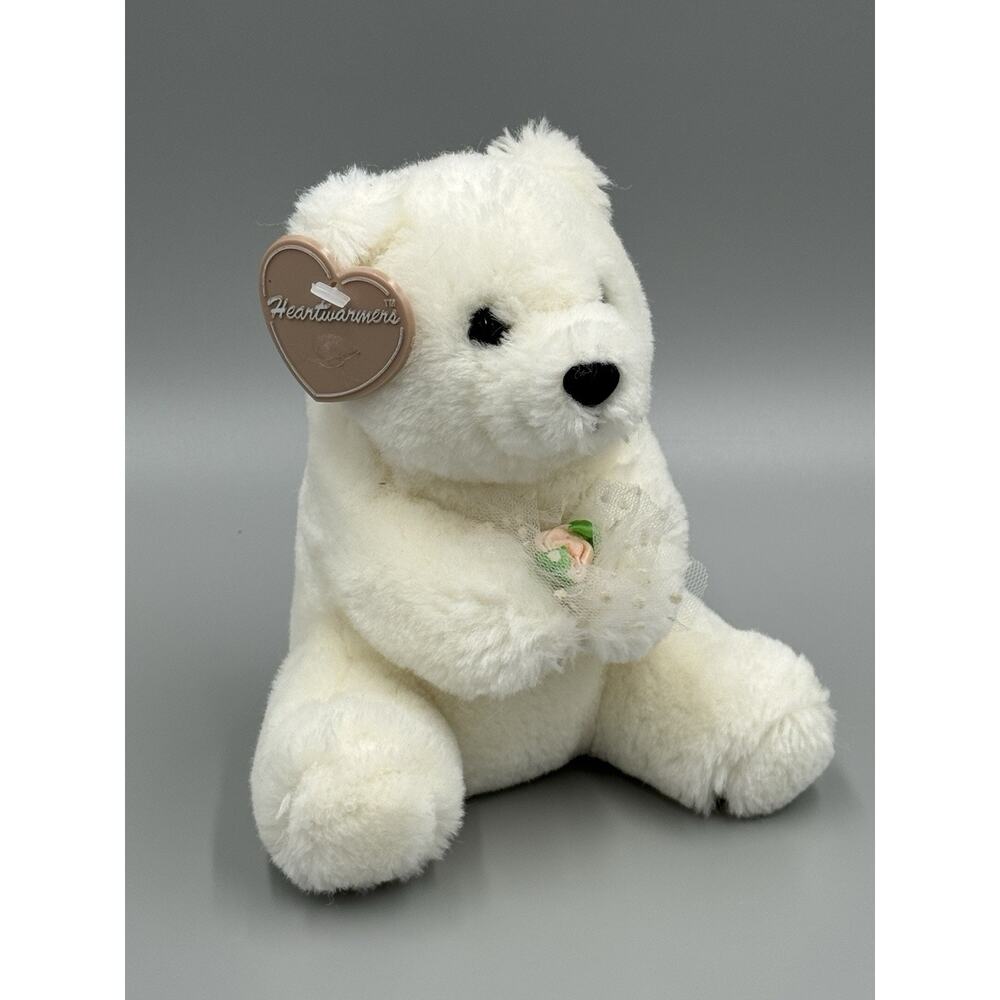 Vintage Heartwarmers The Summit Collection Small White Polar Bear 7 Inch 1988